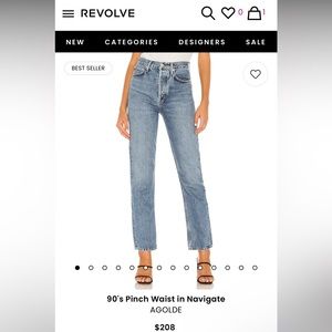 AGOLDE 90’s pinch waist jean